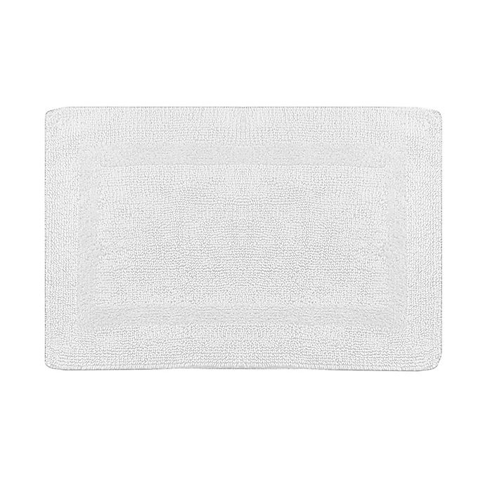 slide 1 of 1, Wamsutta Reversible Bath Rug - White, 17 in x 24 in