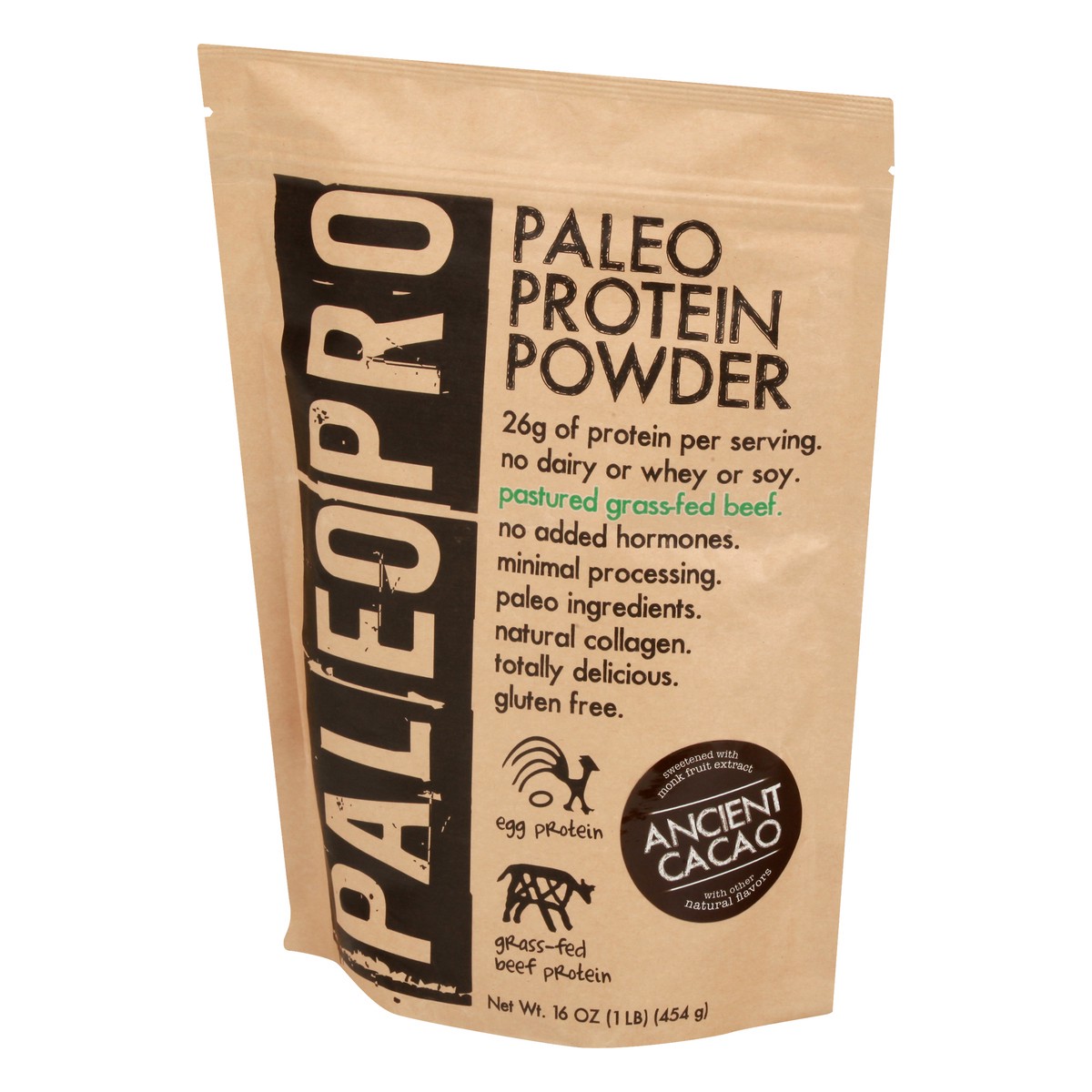 slide 3 of 9, PaleoPro Ancient Cacao Protein Powder 16 oz, 16 oz