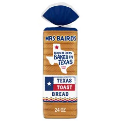 Mrs. Baird's Texas Toast Bread, 24 oz, Original White Bread, Bag