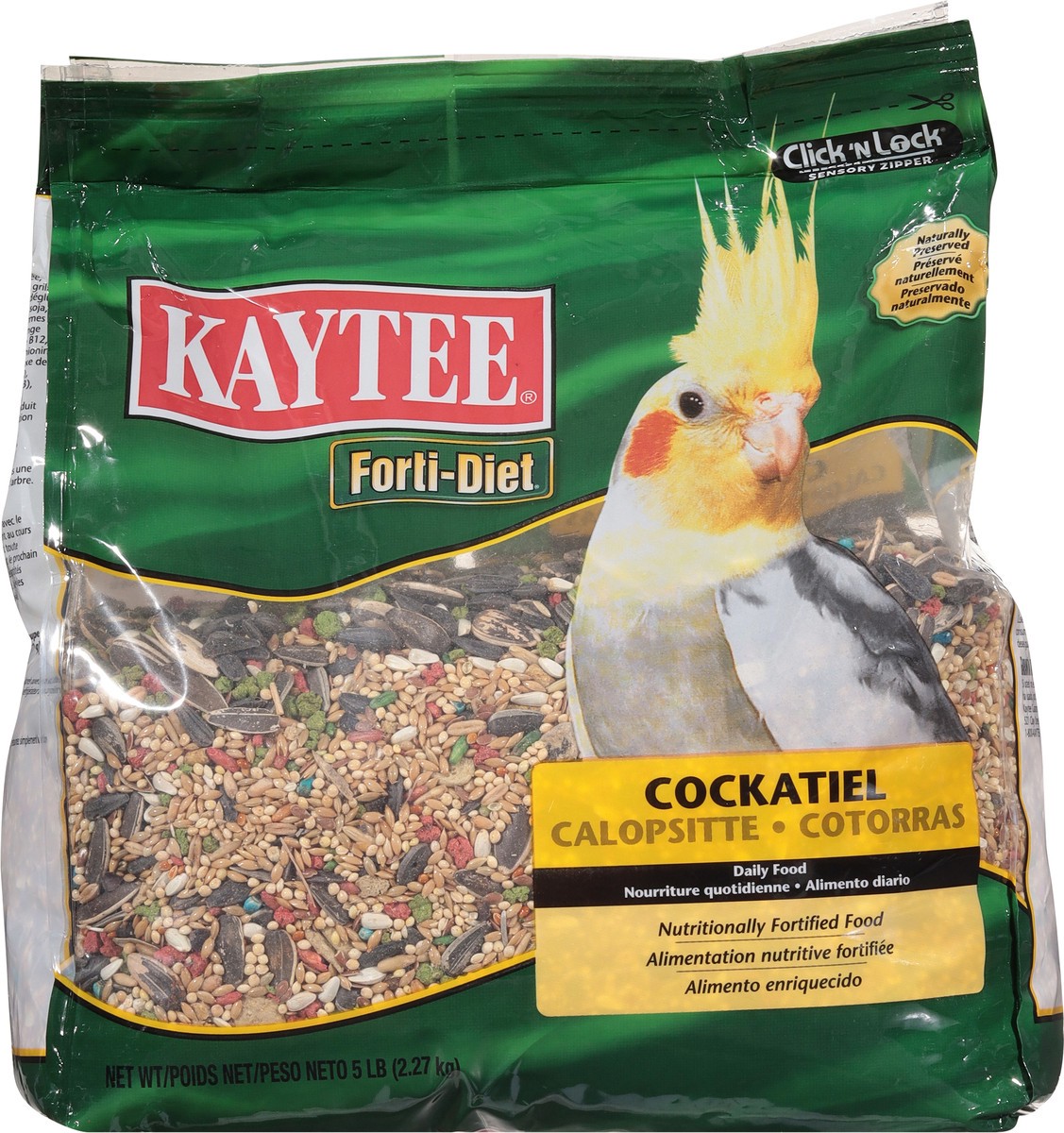 slide 6 of 9, Kaytee Forti-Diet Cockatiel Pet Food 5 lb, 5 lb