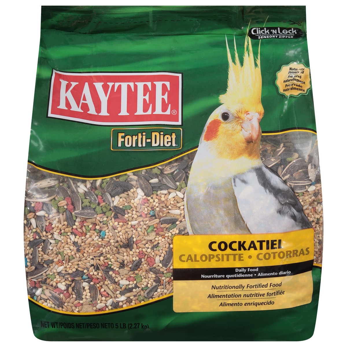 slide 1 of 9, Kaytee Forti-Diet Cockatiel Pet Food 5 lb, 5 lb