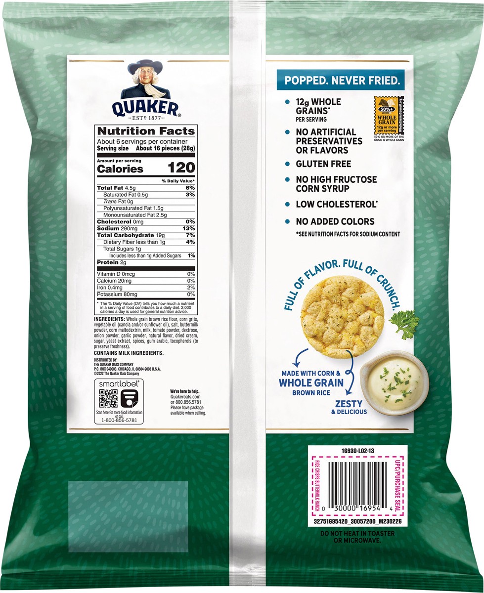 slide 4 of 7, Quaker Rice Crisps, 6.06 oz