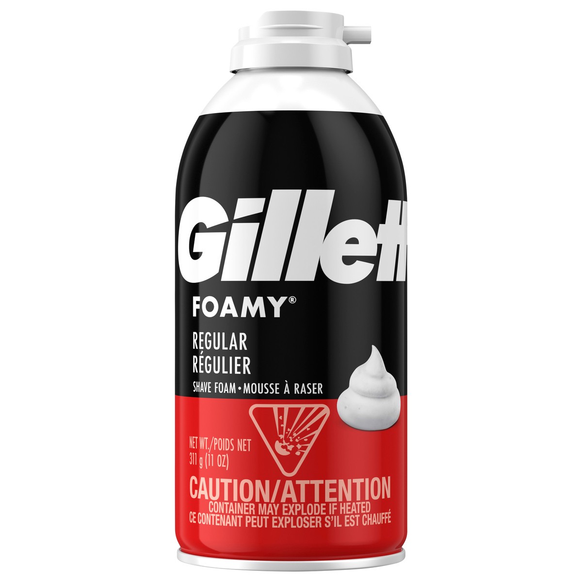 slide 7 of 7, Gillette Original Foamy Shave Cream, 11 oz
