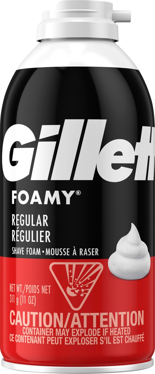 slide 5 of 7, Gillette Original Foamy Shave Cream, 11 oz