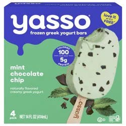 Yasso Yasso Frozen Greek Yogurt Bars Mint Chocolate Chip Bars 4 3.5fl oz bars