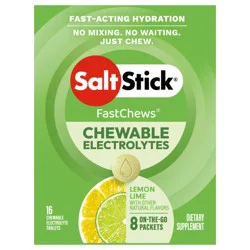 SaltStick FastChews Lemon-Lime, 8 Ct Box