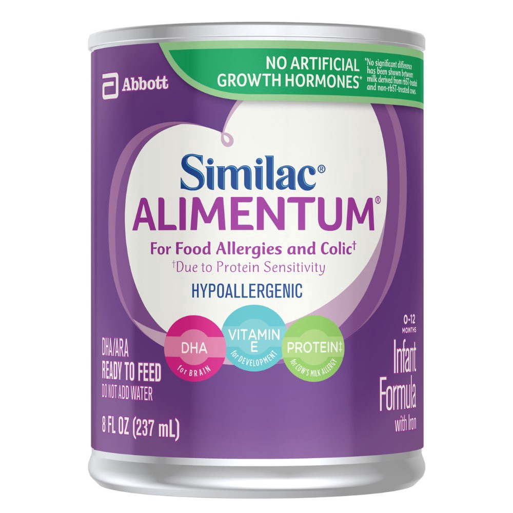 slide 1 of 1, Similac 0-12 Months Alimentum Infant Formula with Iron 6 - 8 fl oz Cans, 8 oz