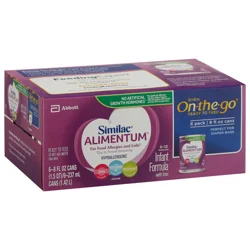 Similac Alimentum 0-12 Months Hypoallergenic Ready to Feed Infant Formula with Iron 6 - 8 fl oz Cans