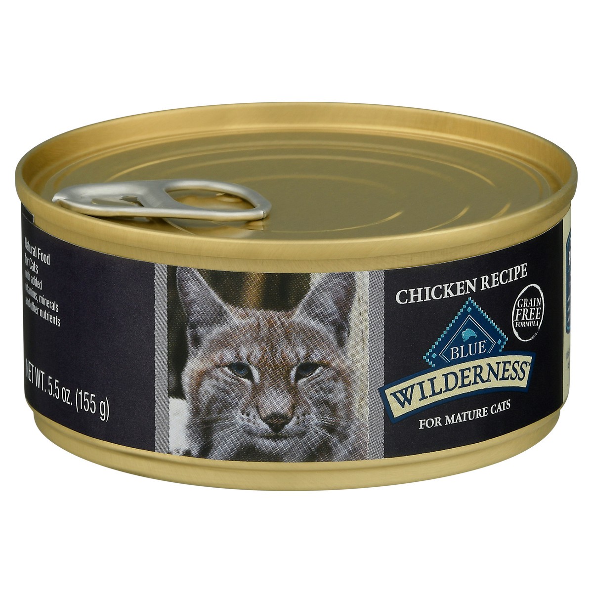 slide 11 of 12, Blue Buffalo Blue Wilderness for Mature Cats Grain Free Formula Chicken Recipe Food for Cats 5.5 oz, 24 ct