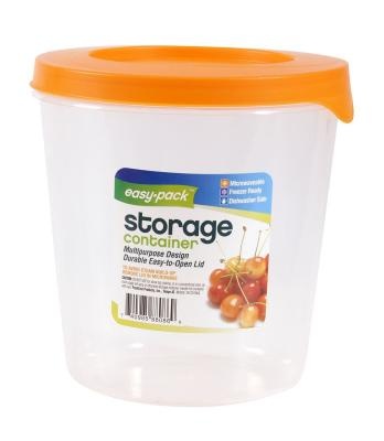 slide 1 of 1, Easy Pack Tall Round Food Storage Container, 85 oz