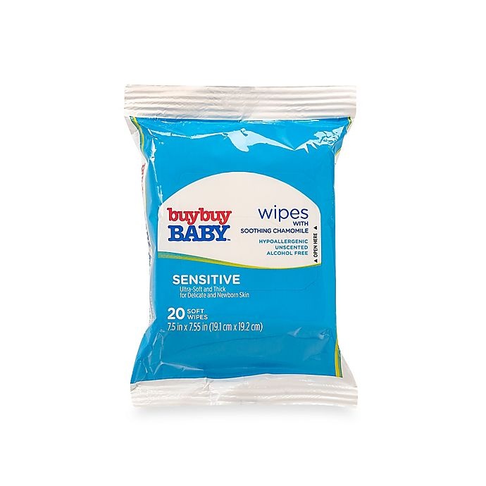 slide 1 of 2, buybuy BABY Sensitive Wipes with Soothing Chamomile, 20 ct