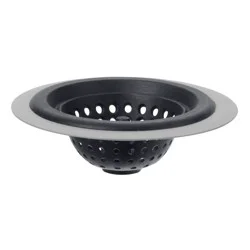 Oggi Silver Silicone/Metal Sink Strainer