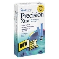 slide 1 of 1, Precision Test Strips, Blood Glucose, 50 ct