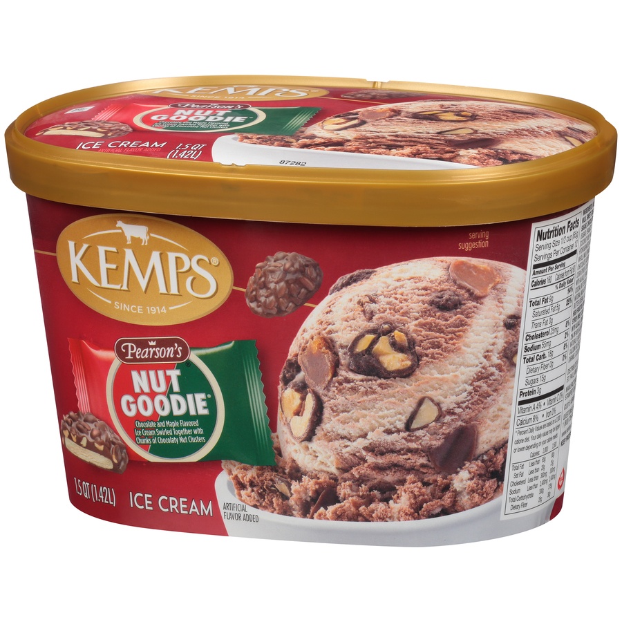 slide 3 of 8, Kemps Pearson's Nut Goodie Ice Cream 1.5 Qt. Tub, 1.5 qt