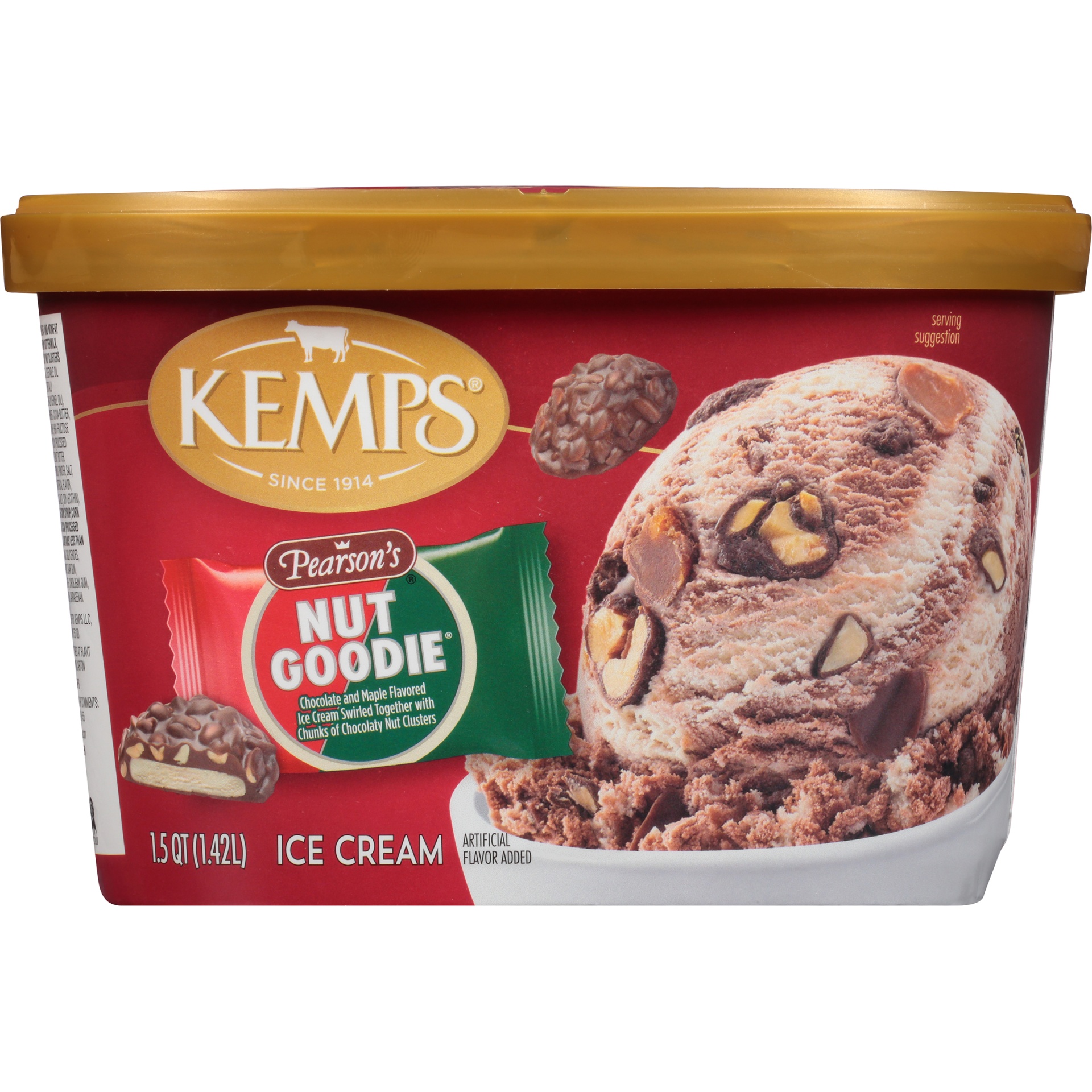 slide 6 of 8, Kemps Pearson's Nut Goodie Ice Cream 1.5 Qt. Tub, 1.5 qt
