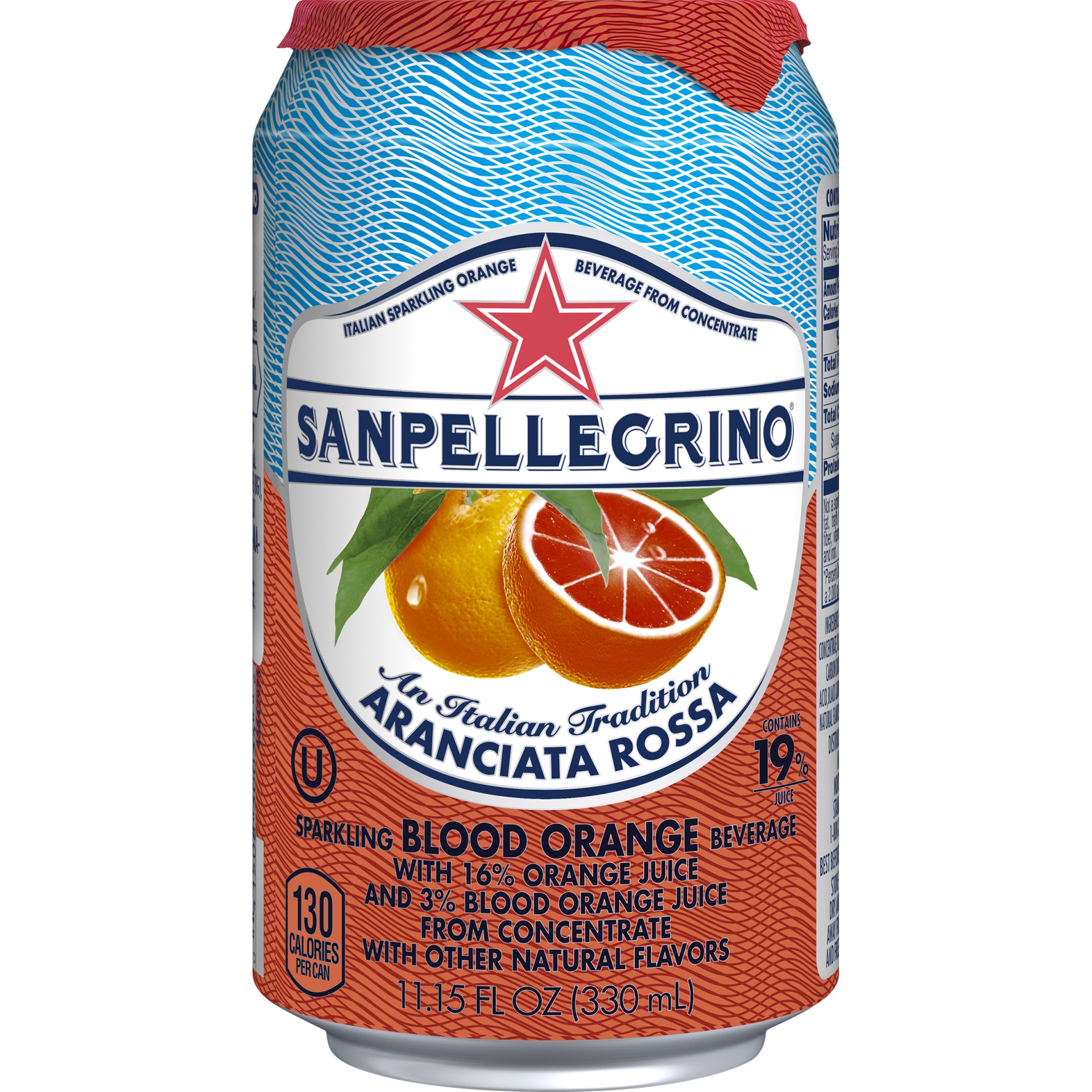 slide 4 of 6, SANPELLEGRINO Sparkling Fruit Beverages, Aranciata Rossa/Blood Orange 11.15-ounce cans (Pack of 12), 11.15 oz