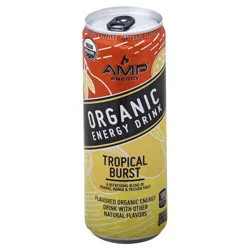 AMP Energy Tropical Burst Organic Energy Drink 12 Fluid Ounce Aluminum Can - 12 oz