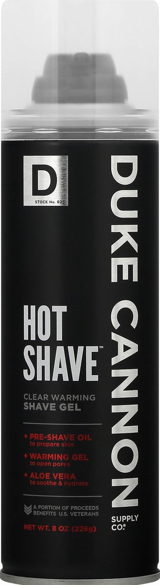 slide 3 of 12, Duke Cannon Hot Shave Clear Warning Shave Gel 8 oz, 8 oz