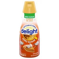 International Delight Sugar-Free, Zero Sugar Pumpkin Pie Spice Coffee Creamer, 32 Oz.