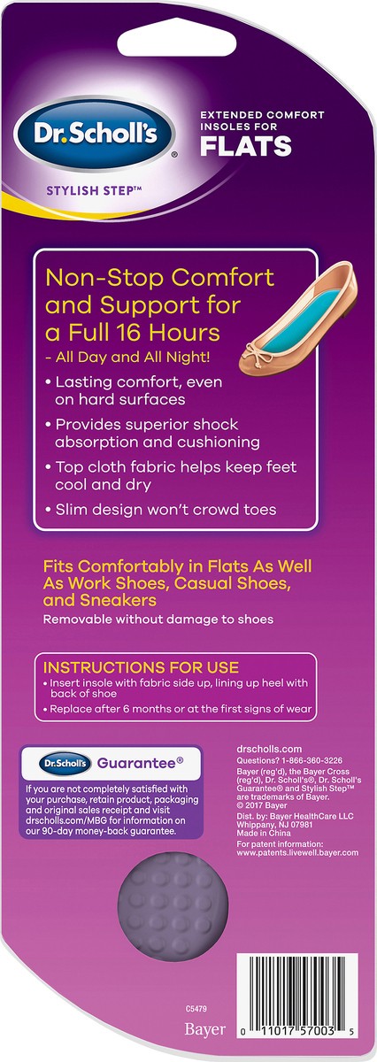 slide 4 of 4, Dr. Scholl's Step Comfort Flats, 1 pair