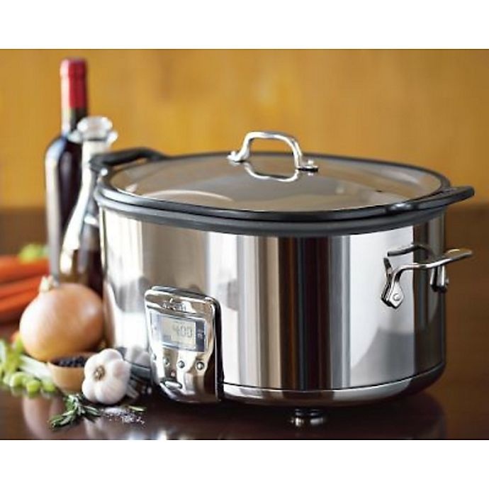 slide 12 of 17, All-Clad Slow Cooker with Aluminum Insert, 7 qt