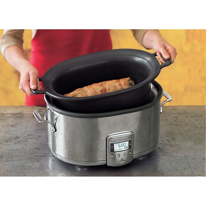 slide 13 of 17, All-Clad Slow Cooker with Aluminum Insert, 7 qt