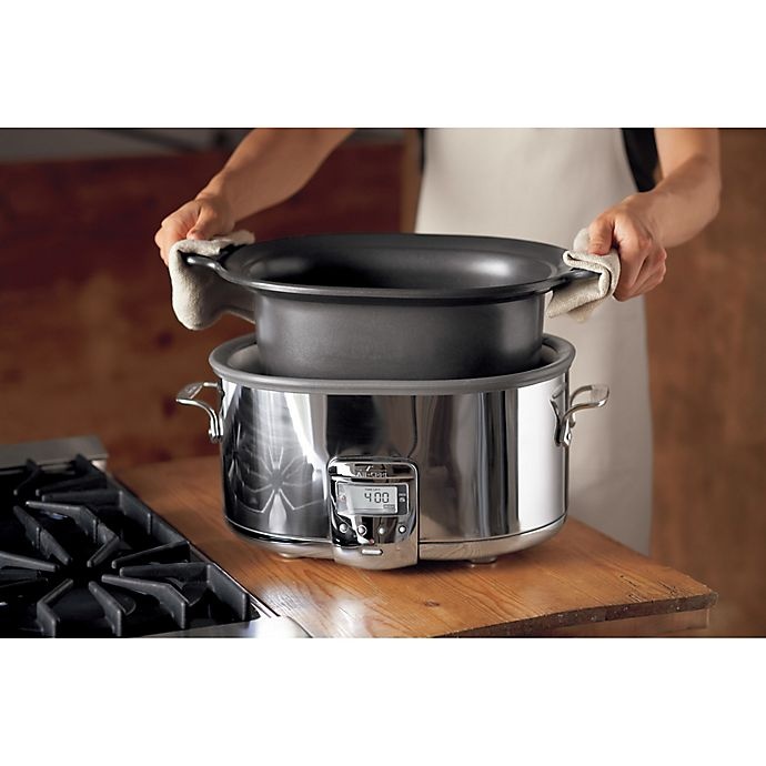 slide 15 of 17, All-Clad Slow Cooker with Aluminum Insert, 7 qt