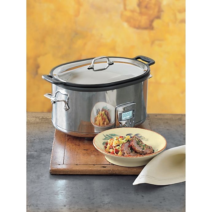 slide 11 of 17, All-Clad Slow Cooker with Aluminum Insert, 7 qt