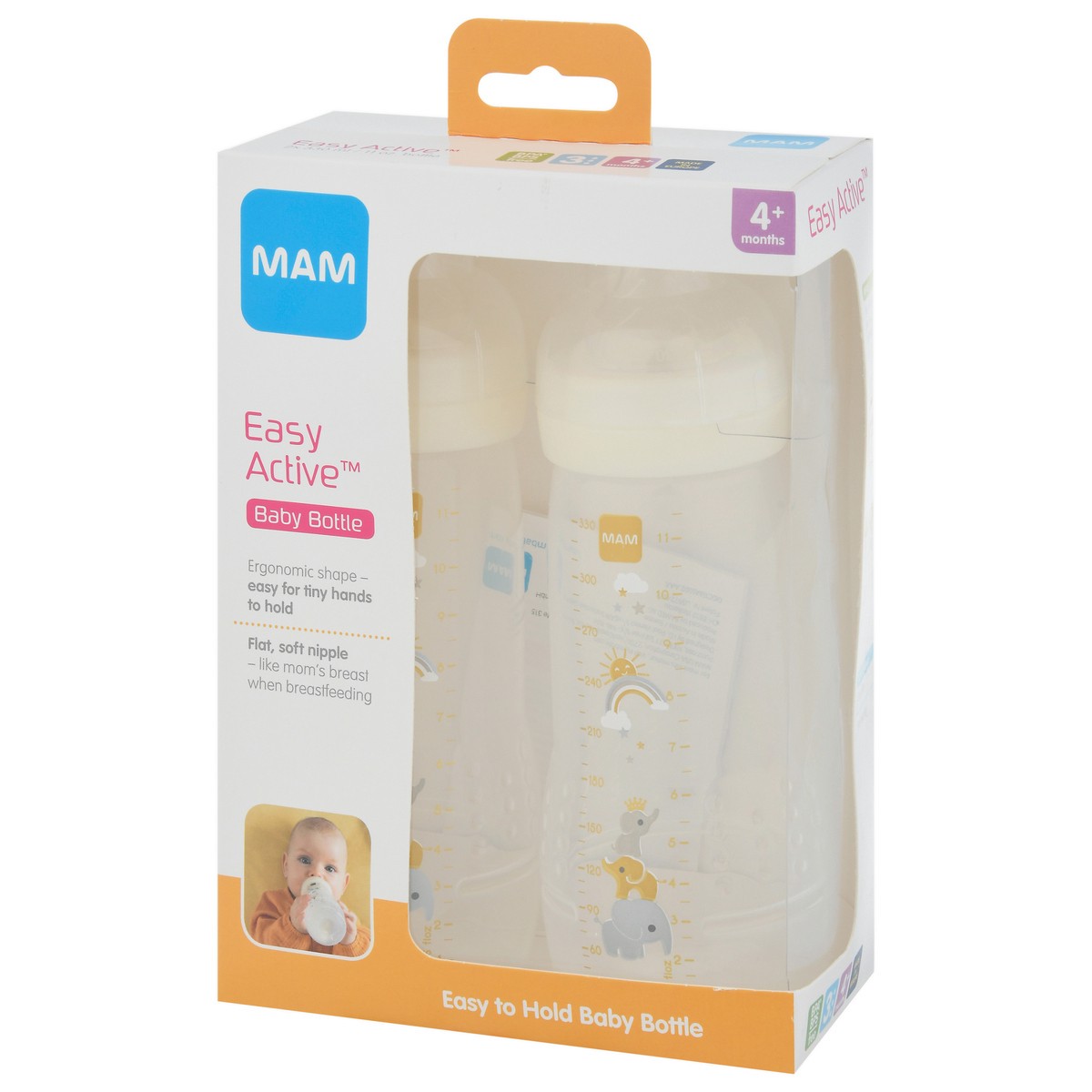 slide 4 of 9, MAM Easy Active Bottle, 2 ct