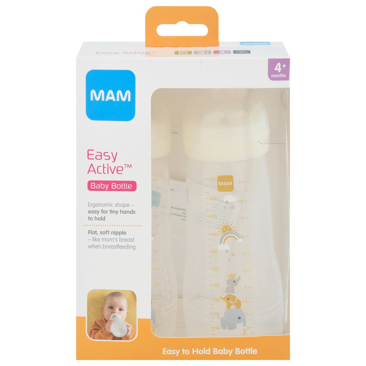 slide 1 of 9, MAM Easy Active Bottle, 2 ct