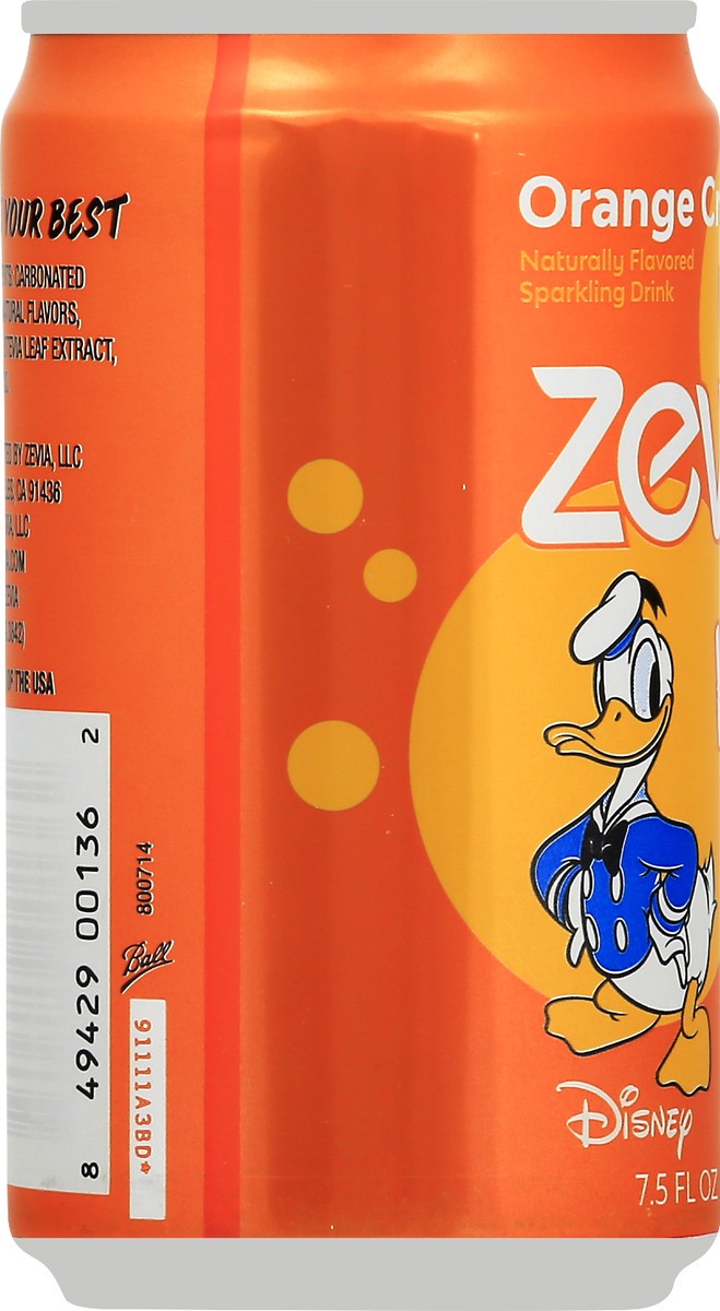 slide 4 of 11, Zevia Orange Cream Sparkling Drink 7.5 oz, 7.5 oz