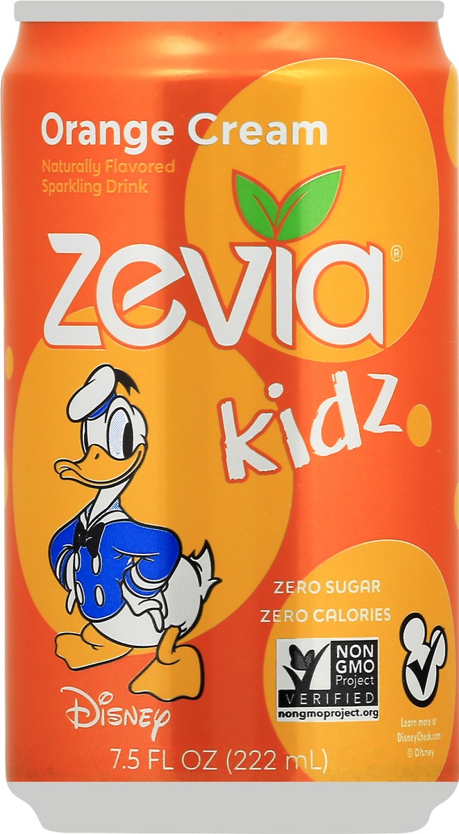 slide 9 of 11, Zevia Orange Cream Sparkling Drink 7.5 oz, 7.5 oz