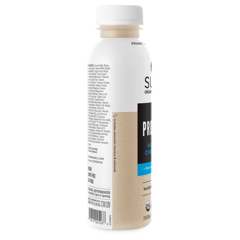 slide 4 of 7, Suja Organic Vanilla Cinnamon Protein Shake, 12 fl oz Bottle, 12 fl oz