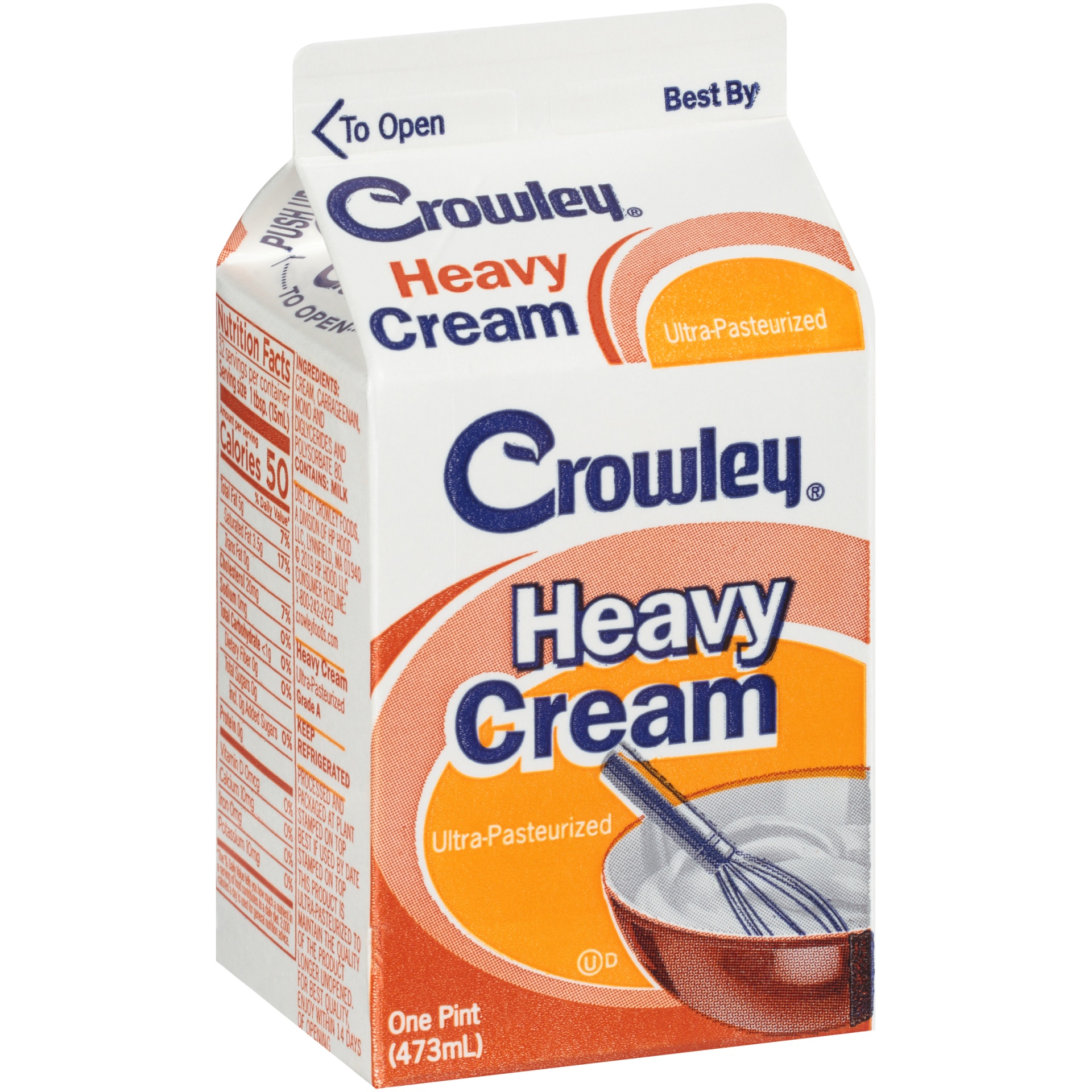 slide 2 of 7, Crowley Heavy Cream, PT, 16 oz