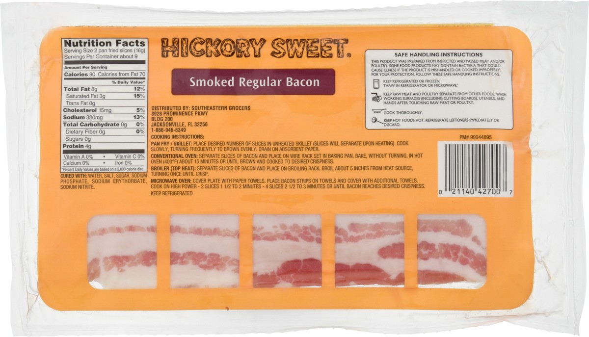 slide 3 of 13, Hickory Sweet Smoked Regular Bacon 16 oz, 16 oz