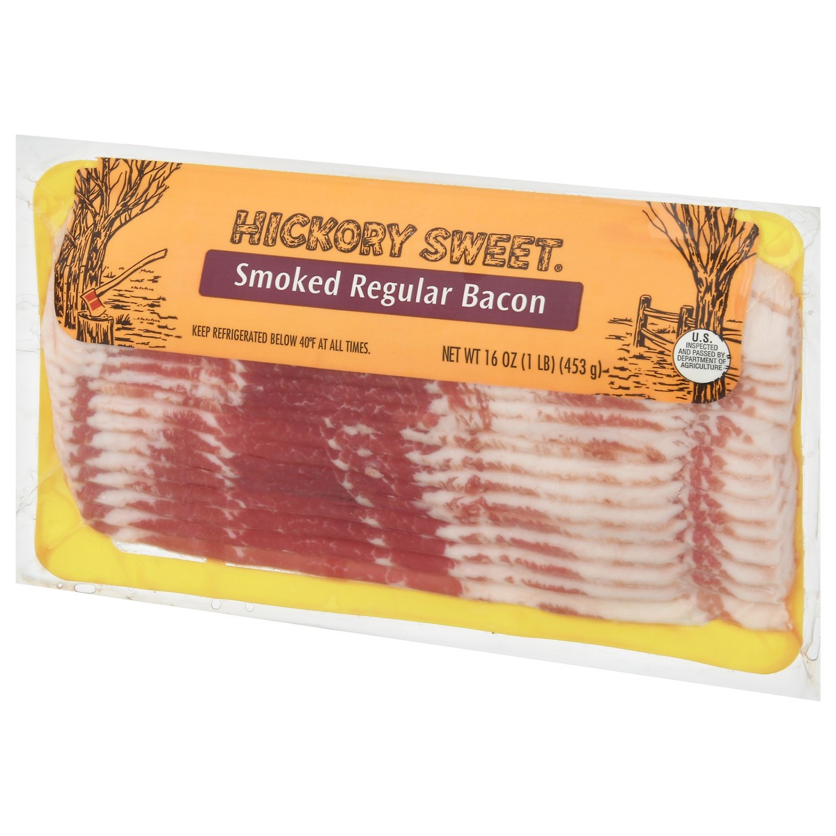 slide 4 of 13, Hickory Sweet Smoked Regular Bacon 16 oz, 16 oz