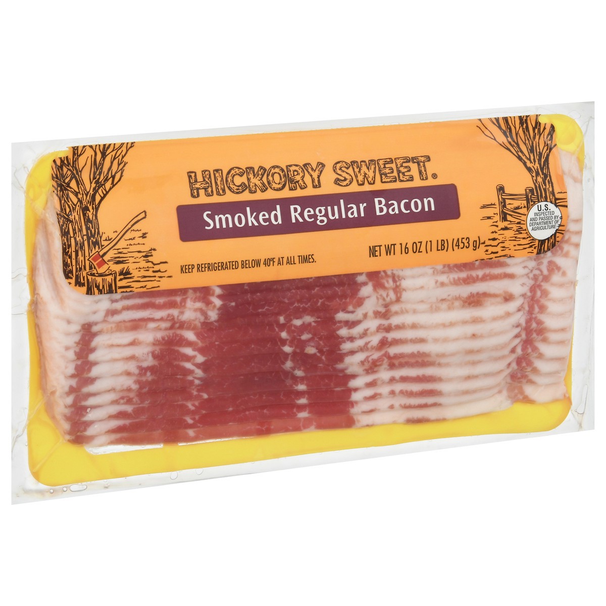 slide 8 of 13, Hickory Sweet Smoked Regular Bacon 16 oz, 16 oz