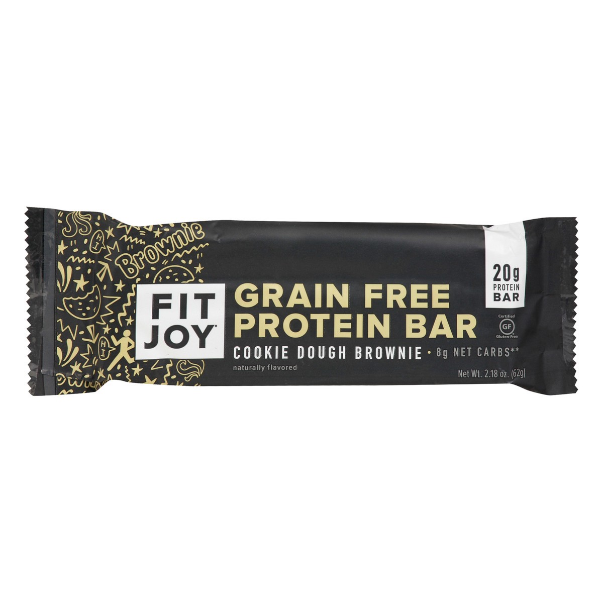 slide 6 of 12, FitJoy Grain Free Cookie Dough Brownie Protein Bar 2.18 oz, 2.18 oz