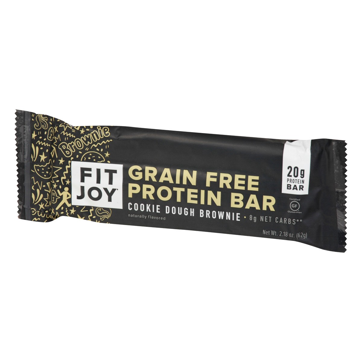 slide 7 of 12, FitJoy Grain Free Cookie Dough Brownie Protein Bar 2.18 oz, 2.18 oz