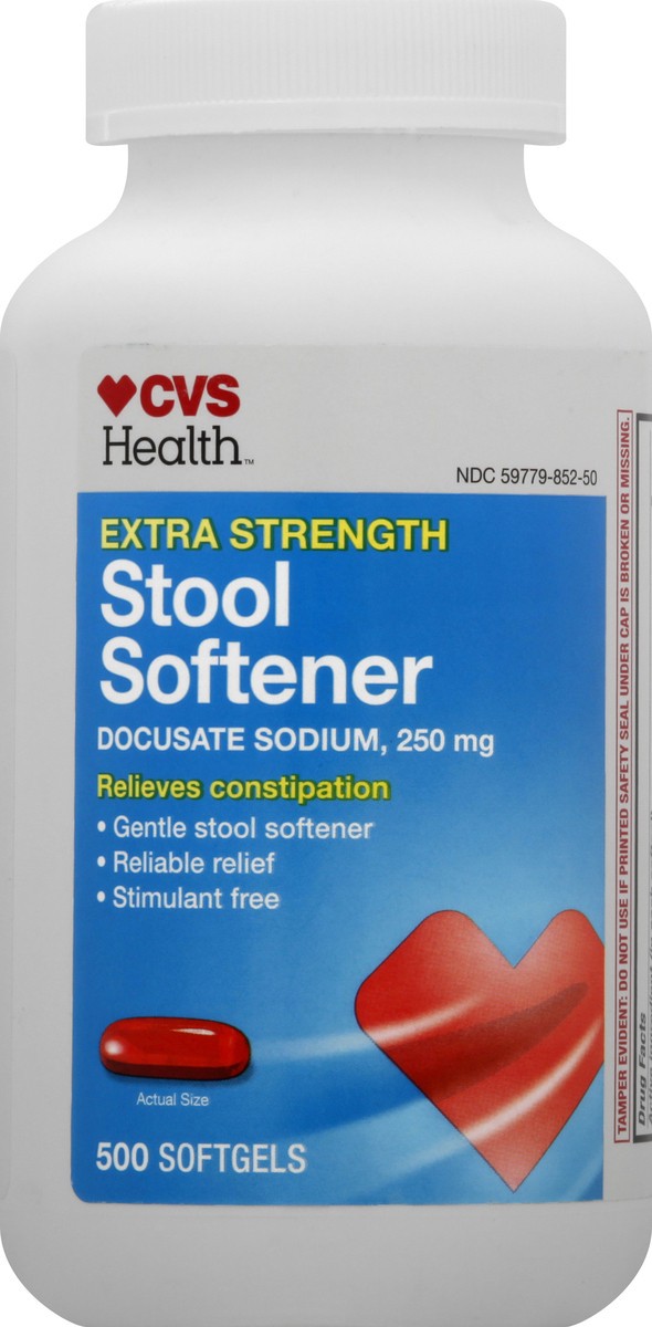 slide 9 of 9, CVS Health Extra Strength Stool Softener Softgels, 500 Ct, 500 ct