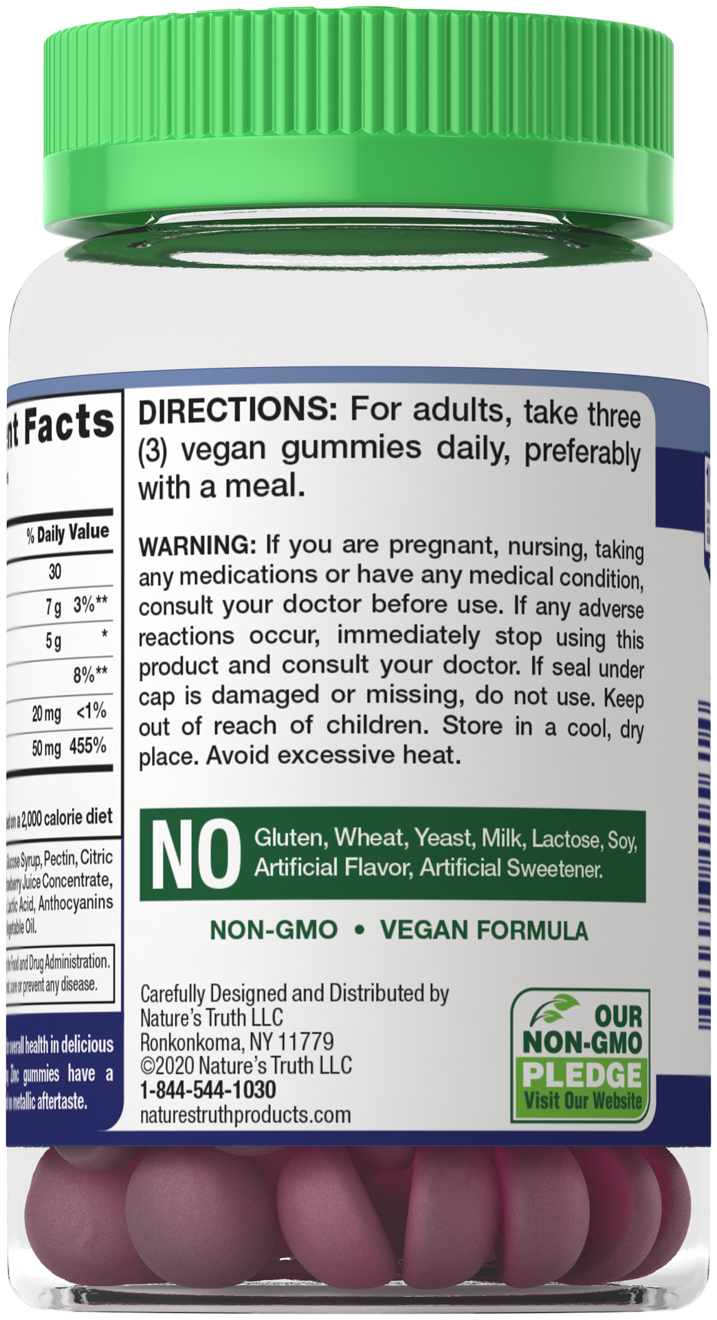 slide 2 of 4, Nature's Truth Zinc 50 mg Gummies, 60 ct