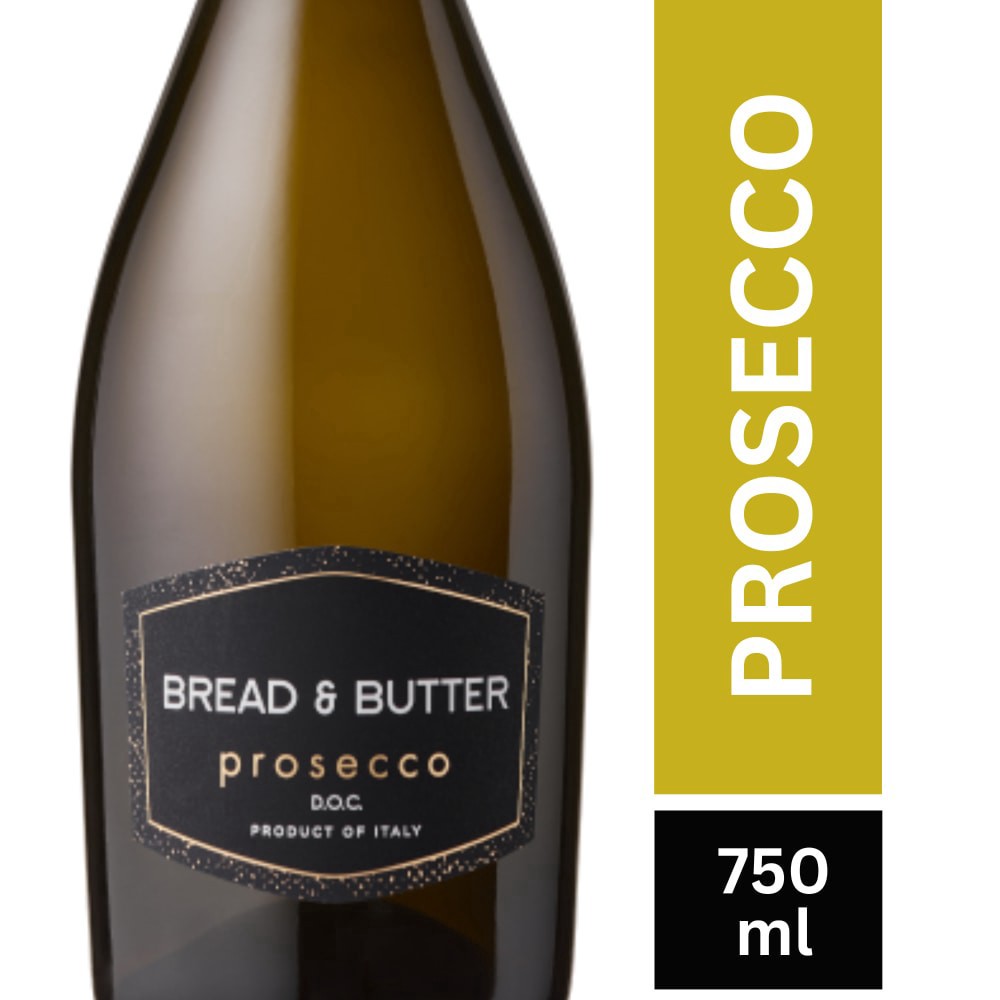 slide 1 of 6, Bread & Butter Prosecco D.O.C. Italian Sparkling White Wine, 750 ml