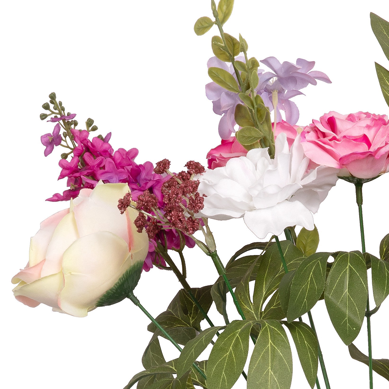 slide 2 of 4, 22" Lilac & Rose Mix Deluxe Bush By Ashland, 7.5 in x 7.5 in x 22 in