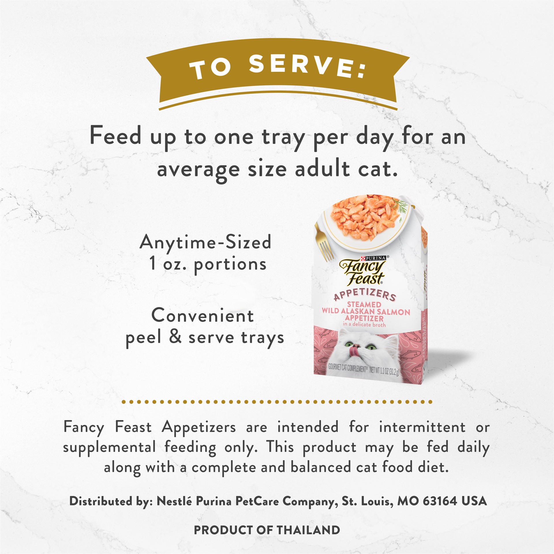 slide 2 of 7, Fancy Feast Purina Fancy Feast Appetizers Lickable Grain Free Wet Cat Food Topper Wild Alaskan Salmon Appetizer, 1.1 oz