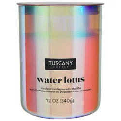 Tuscany Serene Water Lotus Scented Jar Candle