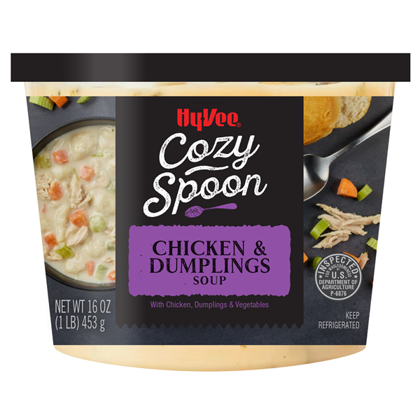 slide 1 of 1, Hy-vee Chicken & Dumpling Soup, 16 oz