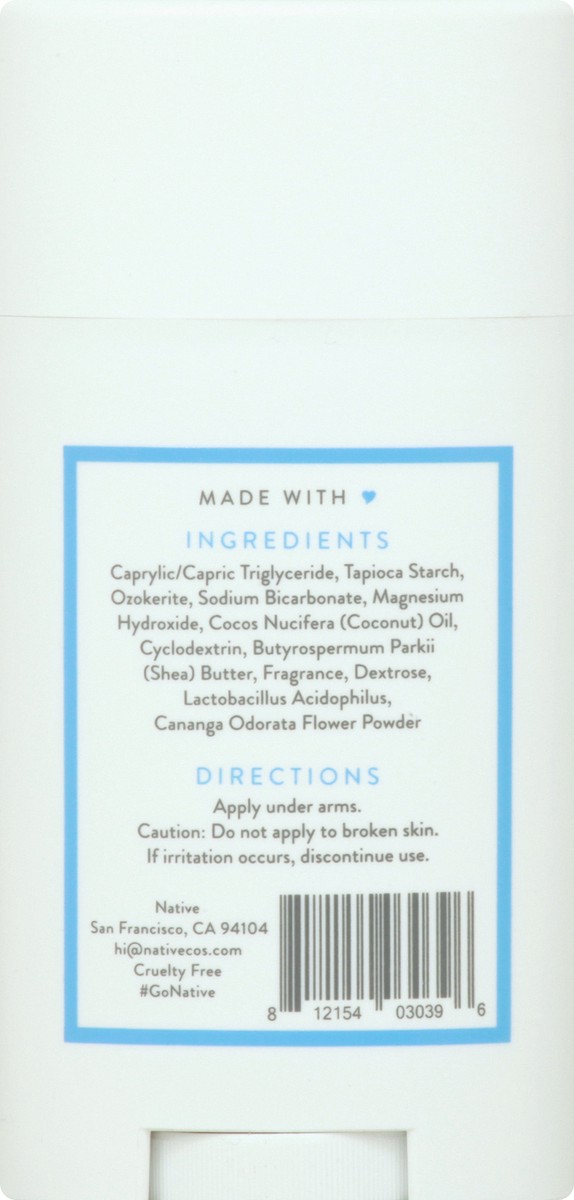 slide 3 of 9, Native Powder & Cotton Deodorant, 2.65 oz