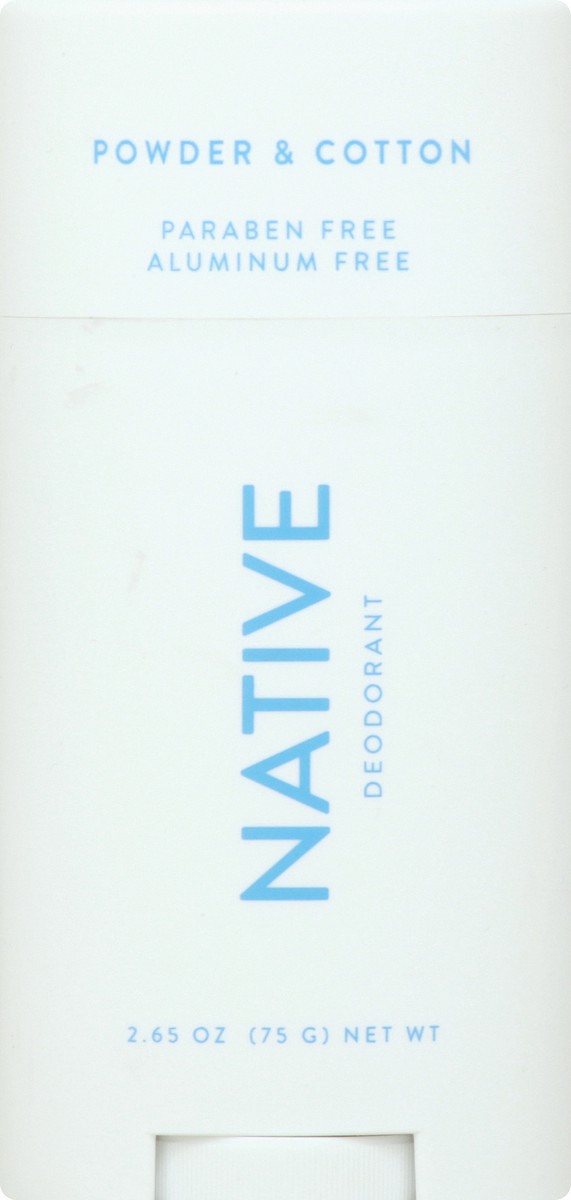slide 5 of 9, Native Powder & Cotton Deodorant, 2.65 oz
