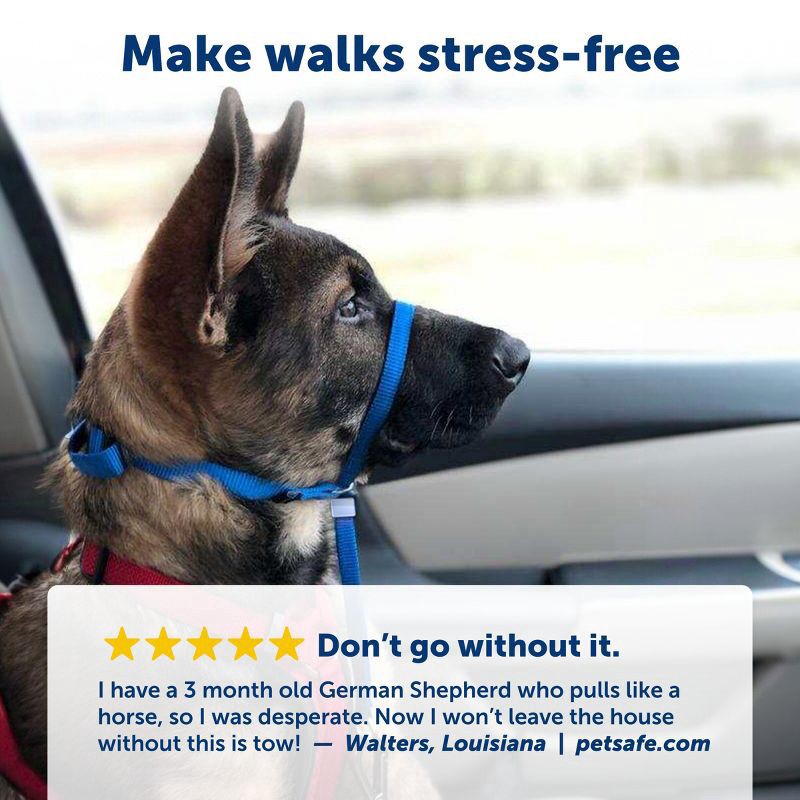 slide 4 of 7, PetSafe Products Blue Gentle Leader Headcollars, MED