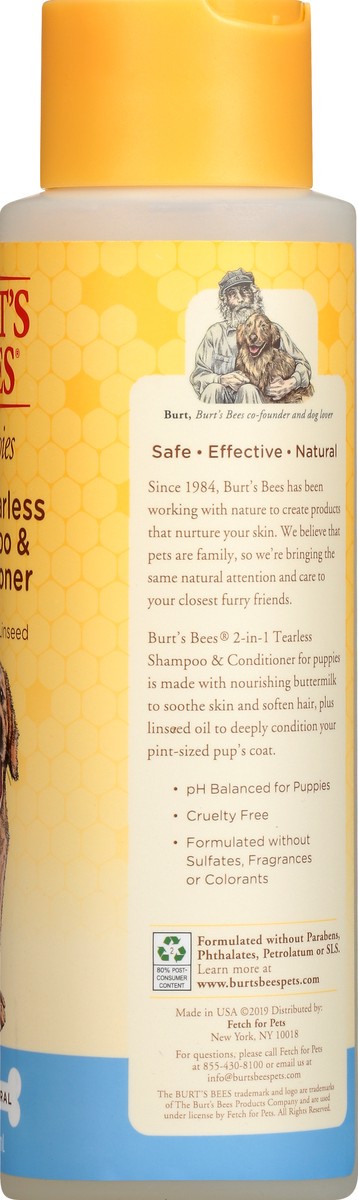 slide 9 of 9, Burt's Bees Tearless 2 in 1 Shampoo & Conditioner for Puppies 16 fl oz, 16 fl oz
